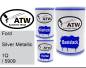 Preview: Ford, Silver Metallic, 1Q / 5909: 500ml Lackdose + 500ml Klarlack + 250ml Härter - Set, von ATW Autoteile West.